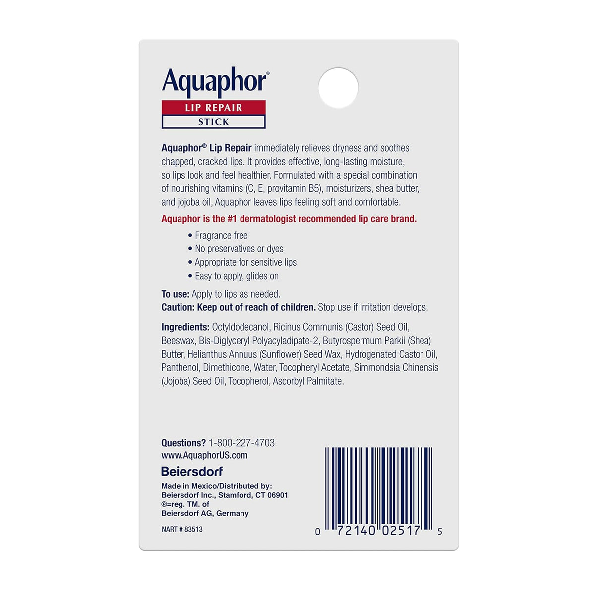 Aquaphor Lip Repair Stick