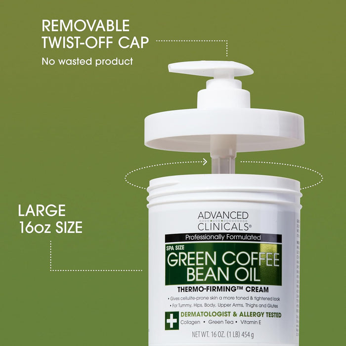 Advanced Clinicals Green Coffee Bean Cream