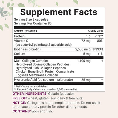 Micro Ingredients Multi Collagen  240 Capsules - view 2
