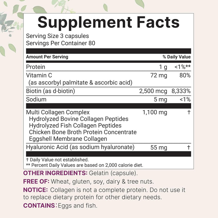 Micro Ingredients Multi Collagen  240 Capsules