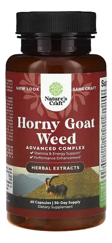 Horny Goat Weed Extract Complex - for Men and Women for Enhanced Energy and Stamina - 30 Servings