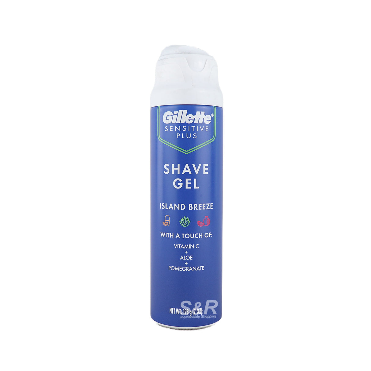 Gillette Sensitive Plus Island Breeze Shave Gel 198g