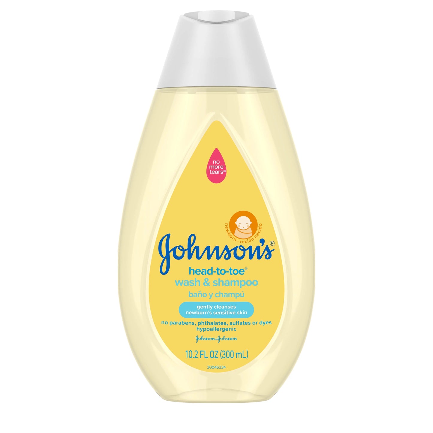 Johnson's Baby Head-To-Toe Gentle Baby Body Wash & Shampoo, Tear-Free,