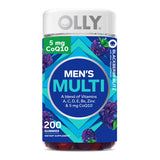 OLLY Men's Multivitamin Gummy, Blackberry, 200 ct