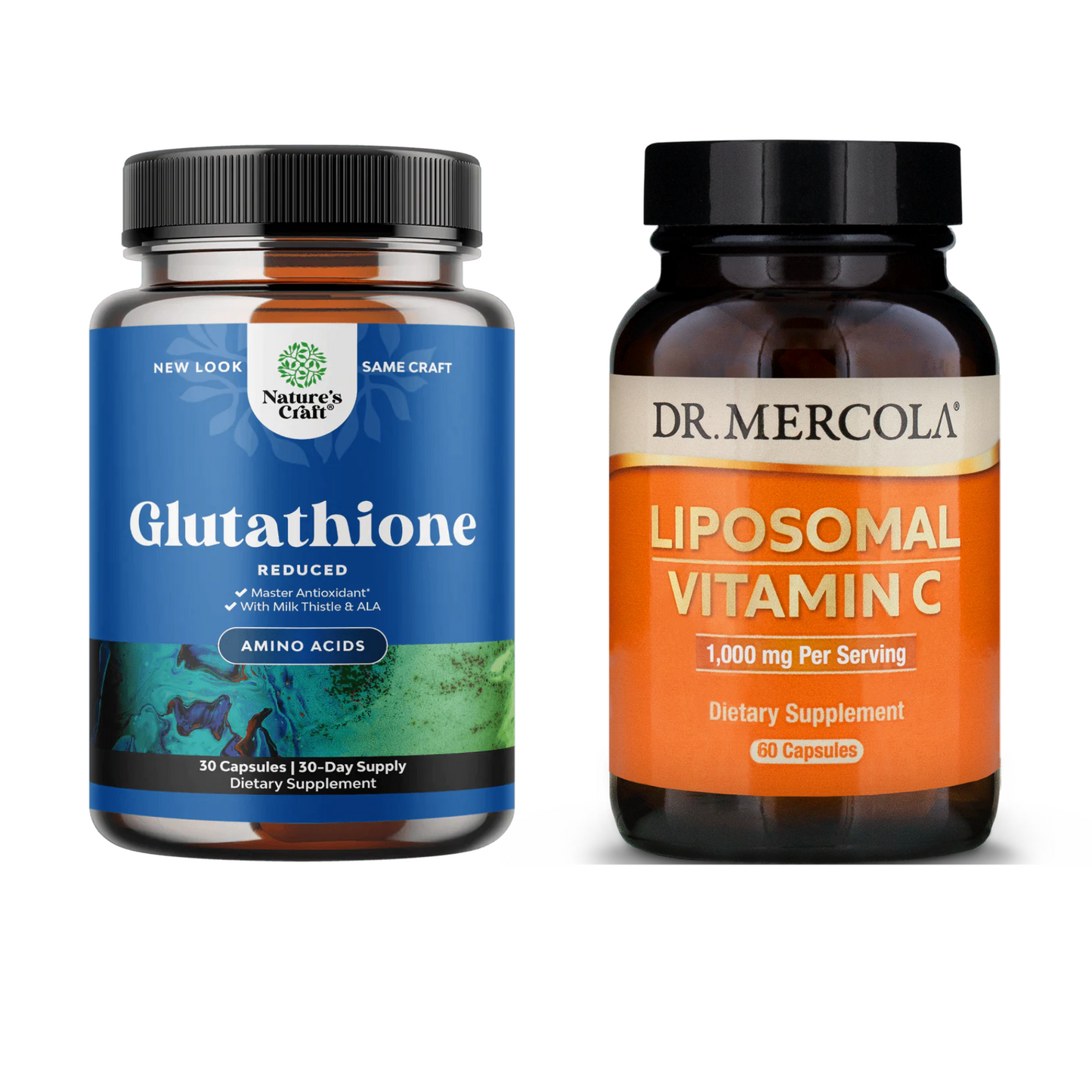 Reduced Glutathione + Liposomal Vitamin-C