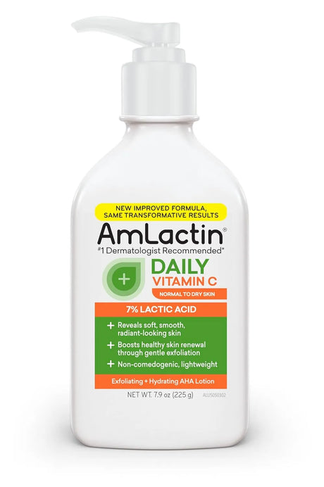 AmLactin Daily Vitamin C Lotion - 7.9 oz Body Lotion with 7% Lactic Acid - Kenya