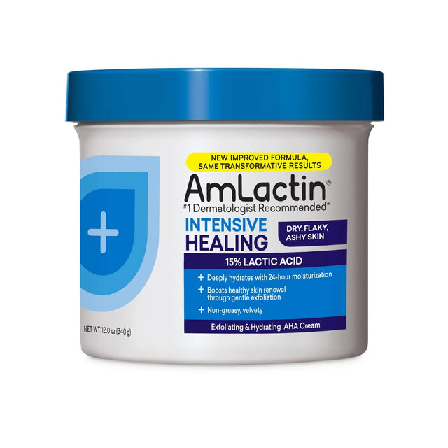 AmLactin Intensive Healing Body Cream, 12 oz Tub, 2-in-1 Exfoliator and Moisturizer - price in Kenya