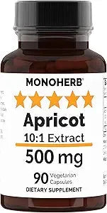 Apricot Extract 500 mg - 90 Vegetarian Capsules