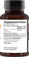 Apricot Extract 500 mg - 90 Vegetarian Capsules image 2