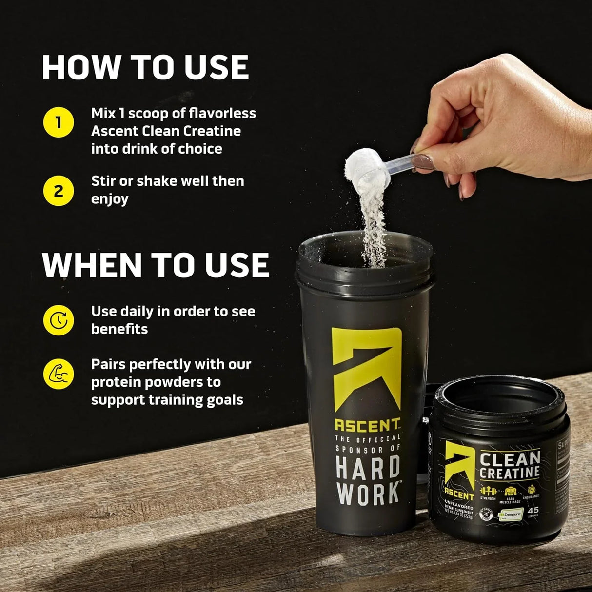 Ascent Clean Creatine Monohydrate Powder - Kenya