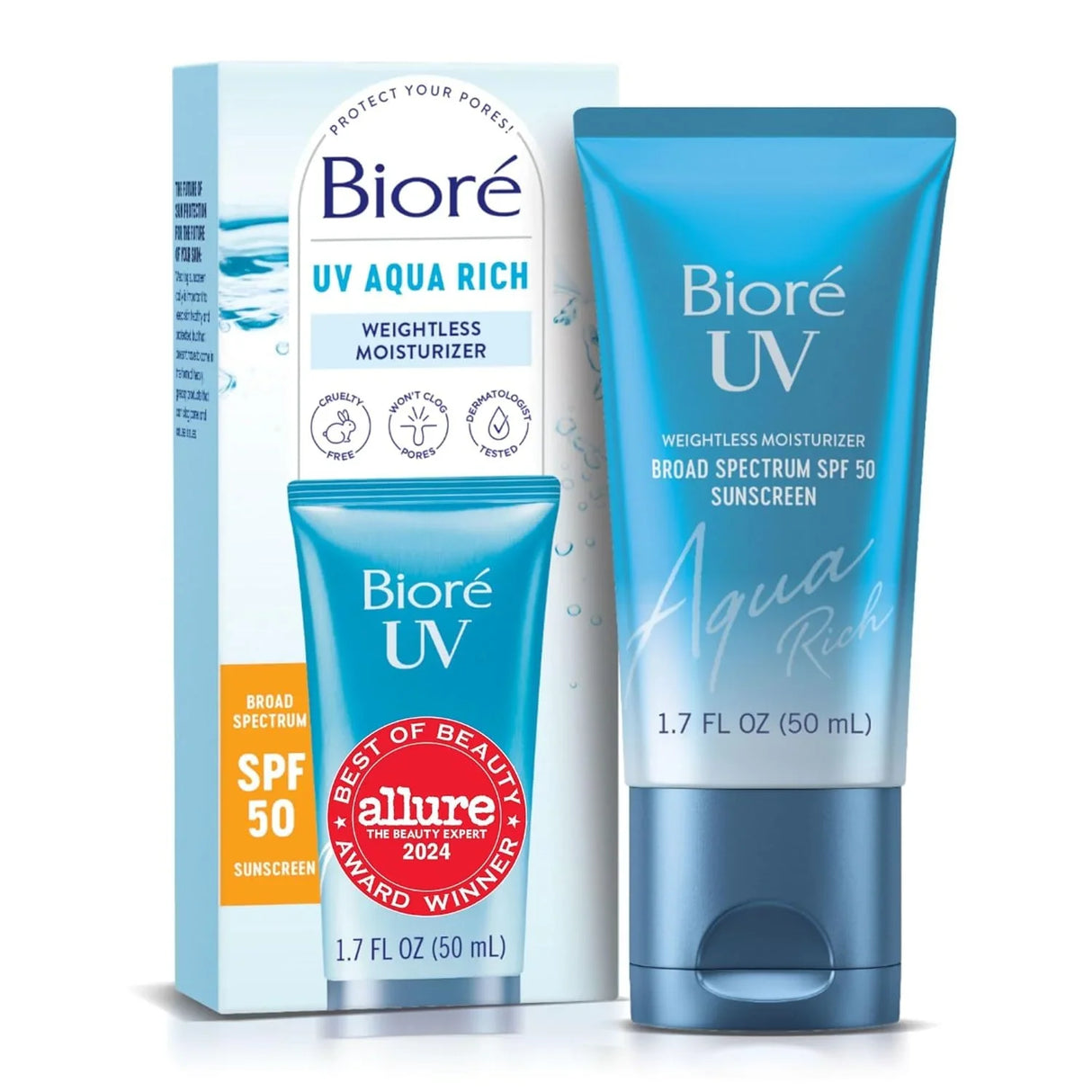 Biore UV Aqua Rich Daily Hydrating Facial Moisturizer with SPF 50 - Kenya