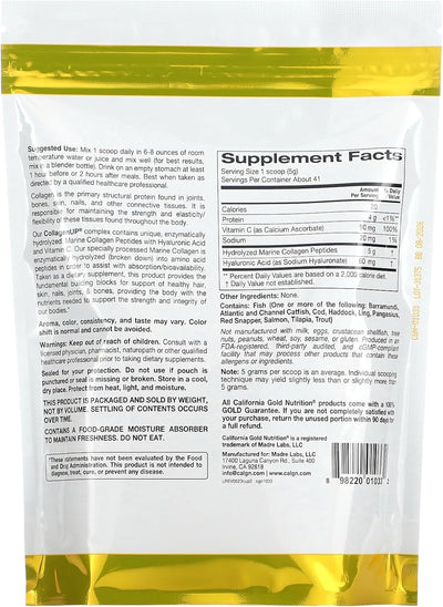 California Gold Nutrition CollagenUP®, Hydrolyzed Marine Collagen - view 2