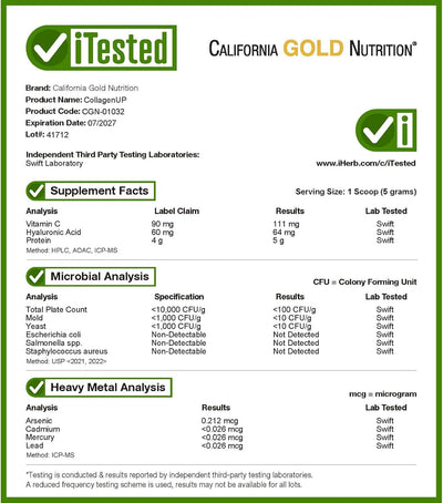 California Gold Nutrition CollagenUP®, Hydrolyzed Marine Collagen - view 4