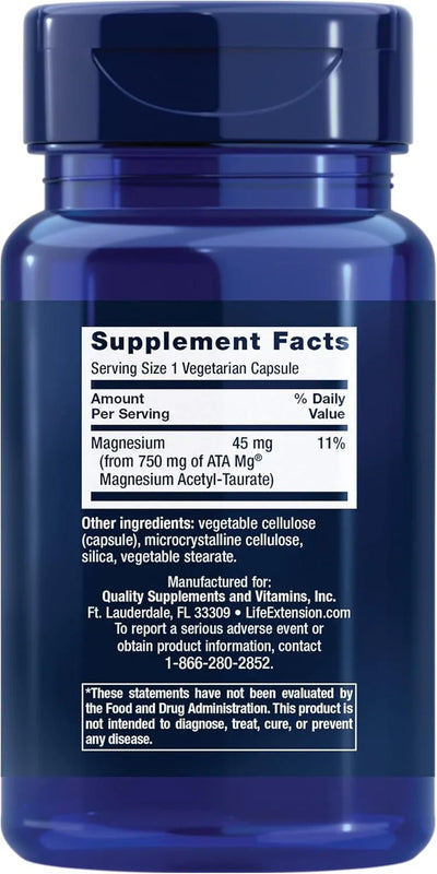 Calm-Mag, Magnesium Acetyl taurinate, 30 Capsules - view 6