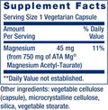 Calm-Mag, Magnesium Acetyl taurinate, 30 Capsules image 2