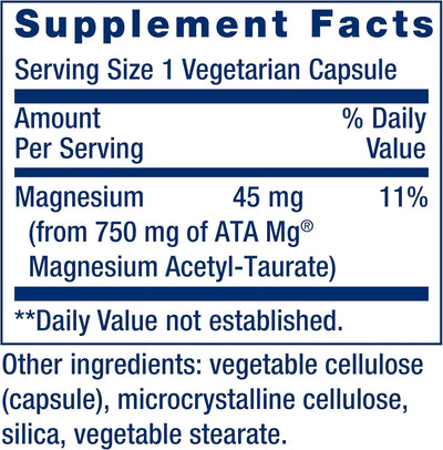 Calm-Mag, Magnesium Acetyl taurinate, 30 Capsules - view 2