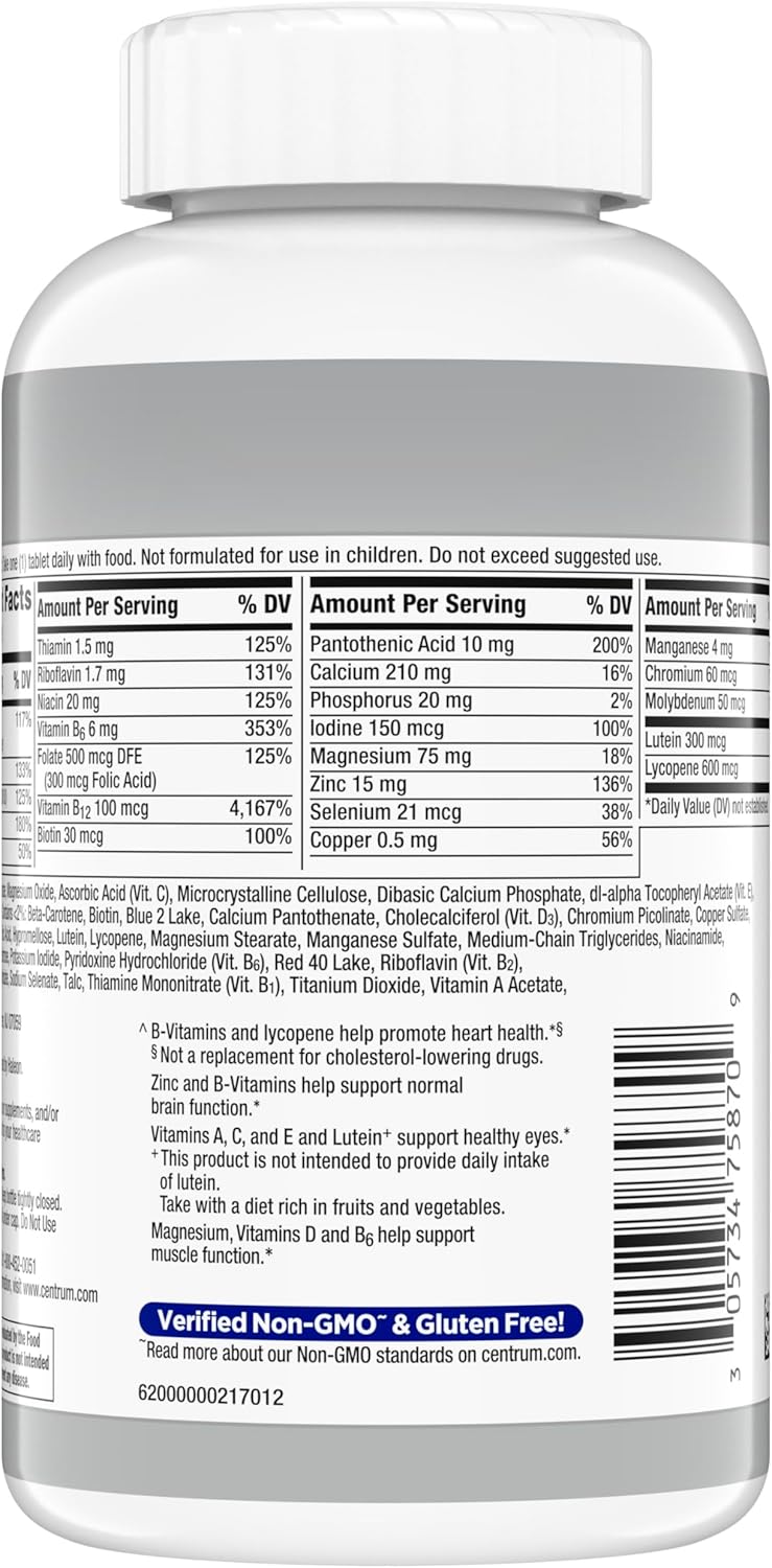 Centrum Silver Men's 50+ Multivitamin - 200 Tablets - price in Kenya