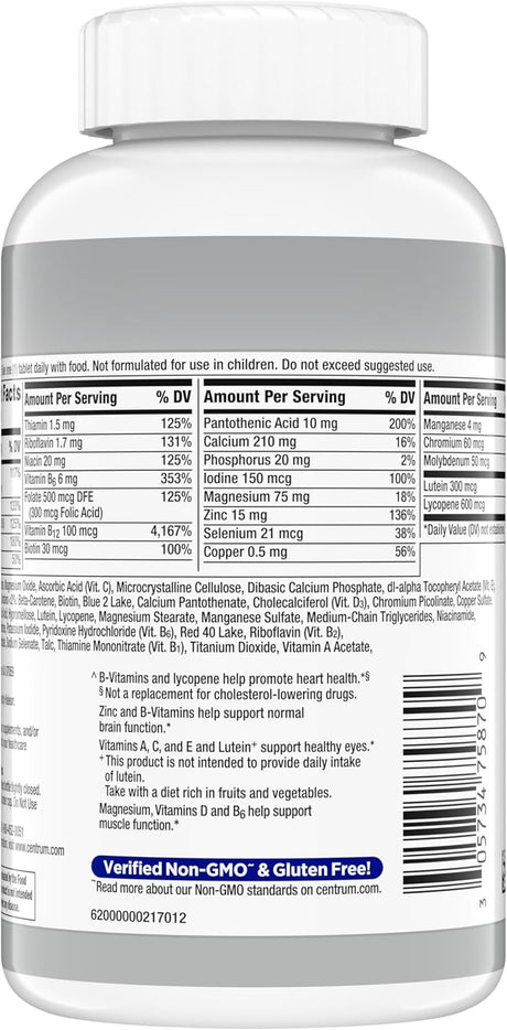 Centrum Silver Men's 50+ Multivitamin - 200 Tablets - price in Kenya