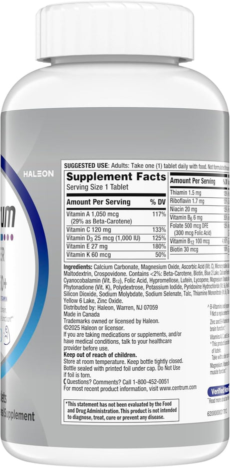 Centrum Silver Men's 50+ Multivitamin - 200 Tablets - price in Kenya