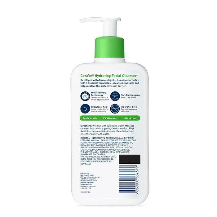 Cerave Hydrating Cleanser for Normal-to-Dry Skin