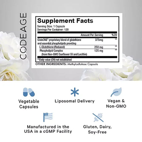 Codeage Liposomal Glutathione Antioxidant Capsules, 120 ct - Kenya