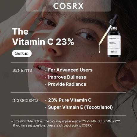 COSRX Pure Vitamin C 23% Serum with Vitamin E & Hyaluronic Acid - Kenya