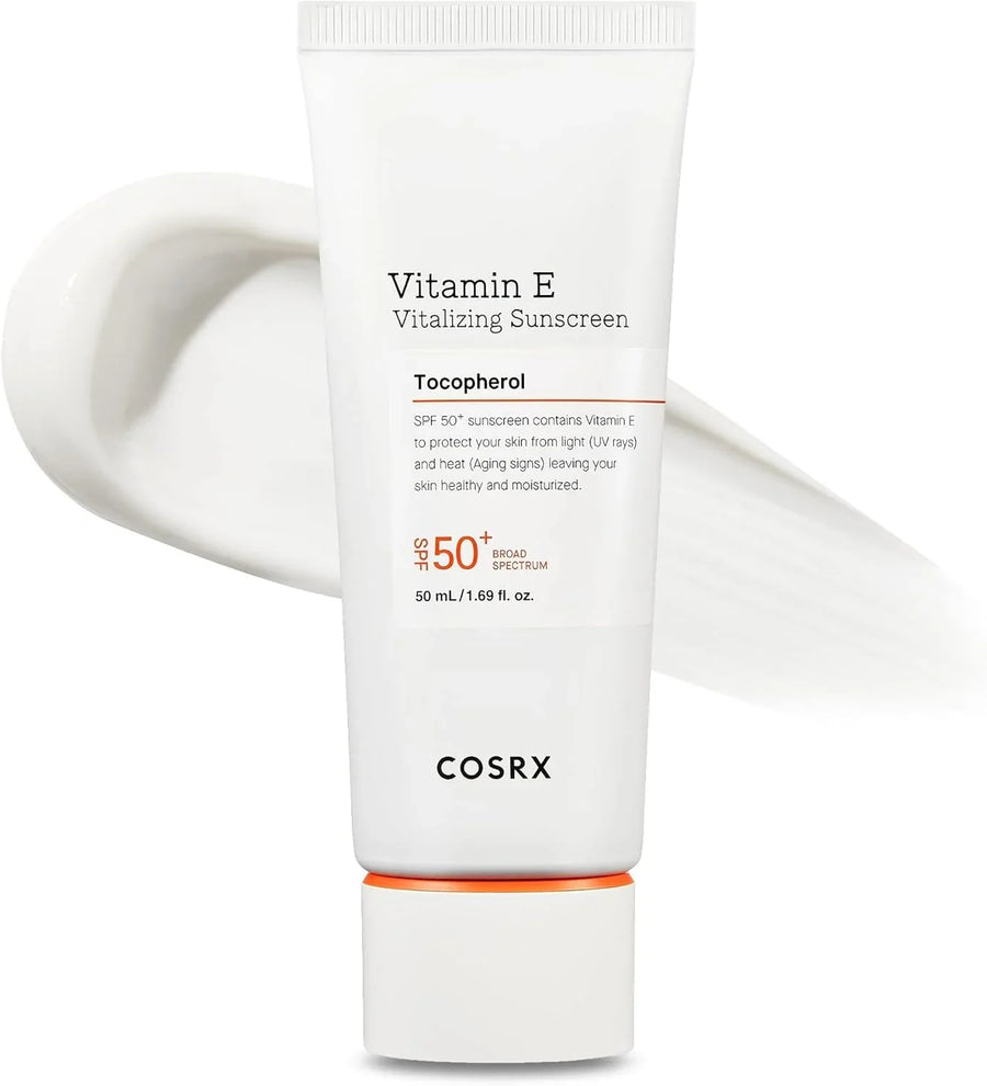 COSRX Vitamin E Vitalizing Face Sunscreen SPF 50, 1.69 fl oz