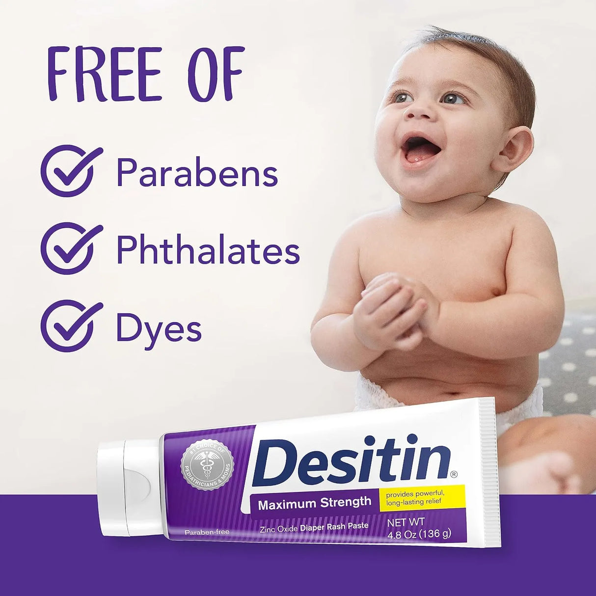 Desitin Maximum Strength Baby Diaper Rash Cream with 40% Zinc Oxide - Kenya