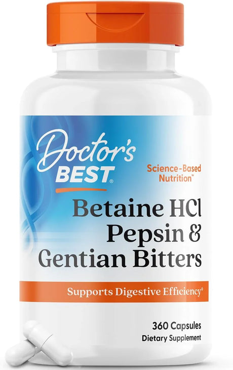 Doctor's Best Betaine HCI Pepsin & Gentian Bitters - Kenya