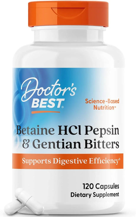 Doctor's Best Betaine HCI Pepsin & Gentian Bitters - Kenya
