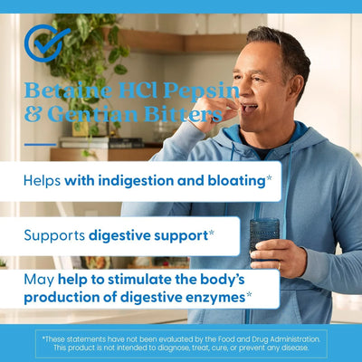 Doctor's Best Betaine HCI Pepsin & Gentian Bitters - view 3