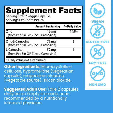 Doctor's Best PepZin Zinc-L-Carnosine - Kenya