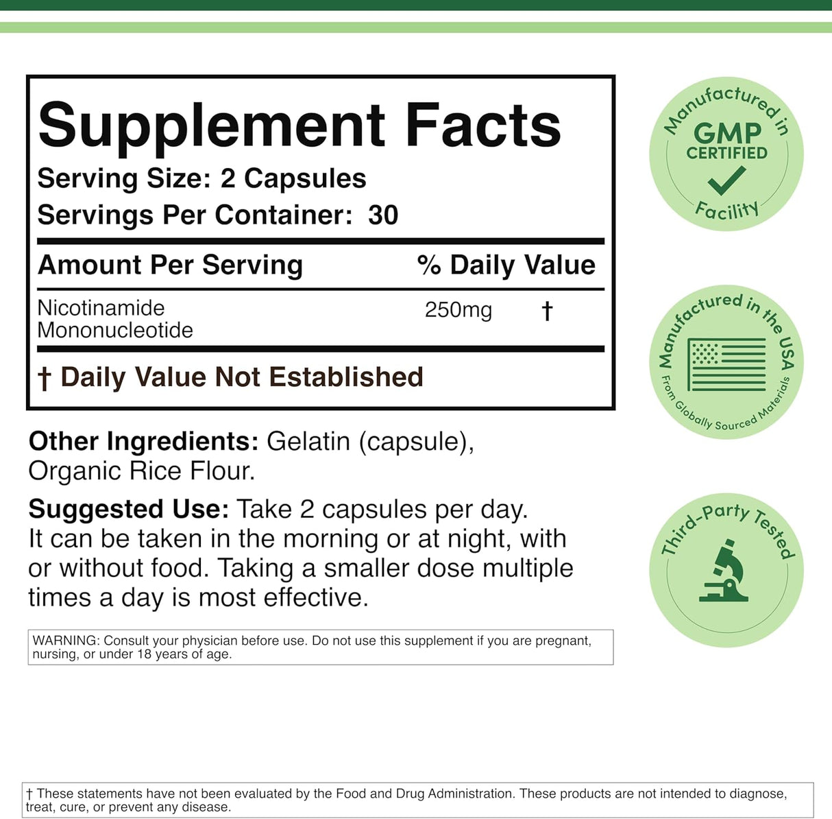 Double Wood Supplements NMN 250mg - price in Kenya