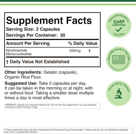Double Wood Supplements NMN 250mg - price in Kenya