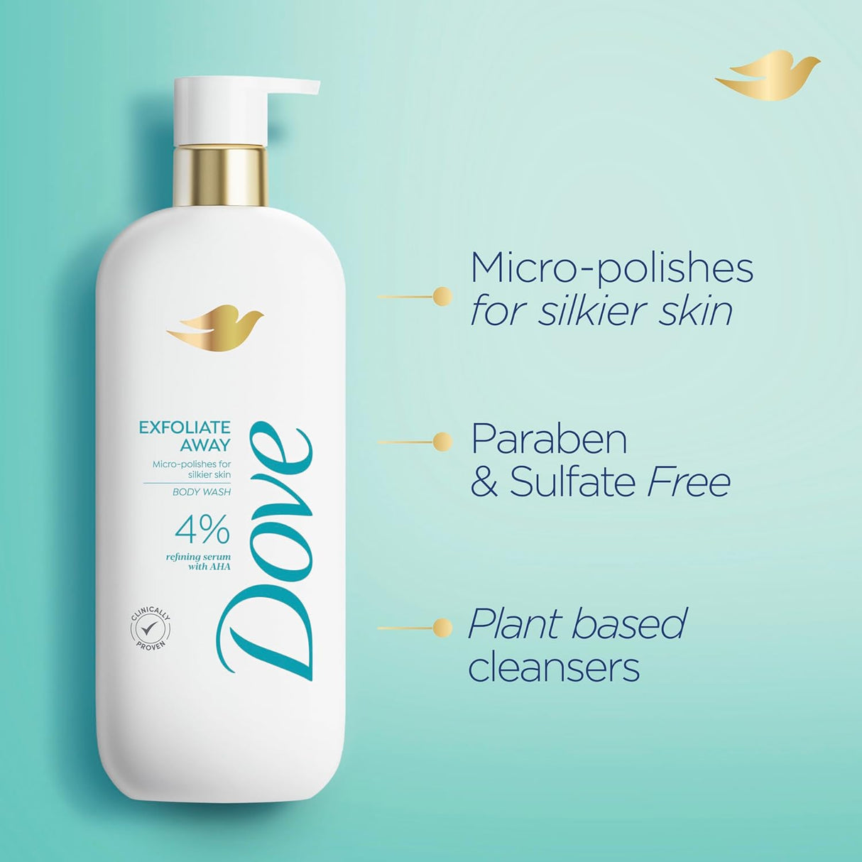 Dove Body Wash Exfoliate Away + BHA - Kenya