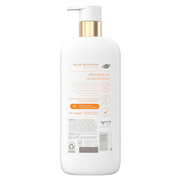 Dove Exfoliating Body Wash Glow Recharge