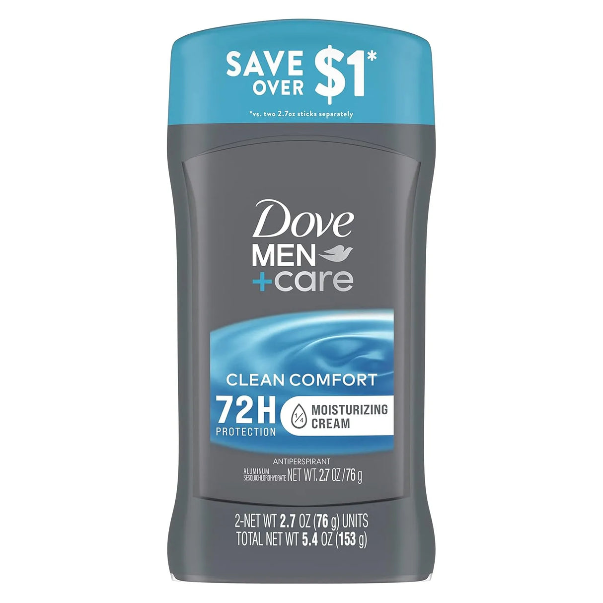 Dove Men+Care Antiperspirant Deodorant Stick Clean Comfort 72hrs - Kenya