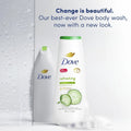 Dove Refreshing Body Wash Cucumber and Green Tea 20 oz image 2