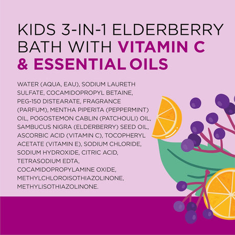 Dr Teal's Kids 3-in-1 Elderberry Bath- Kenya - Kenya