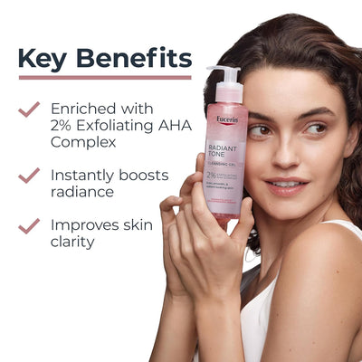 Eucerin Radiant Tone Face Cleanser Gel with 2% Exfoliating AHA Complex - view 2