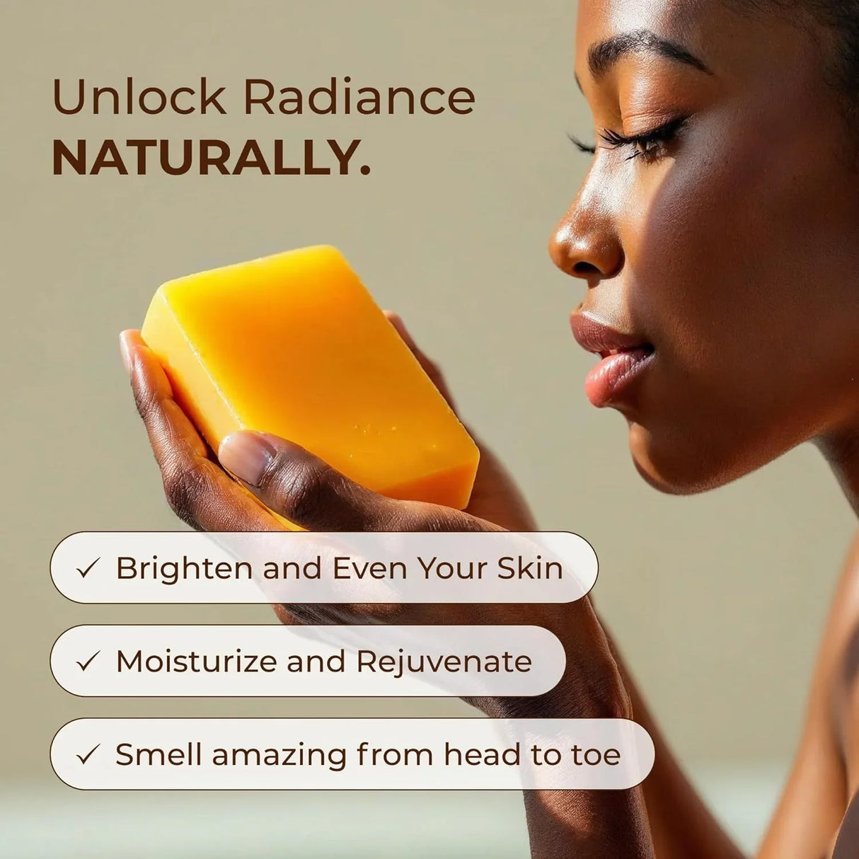 Glo Melanin Organic Turmeric Soap - Kenya