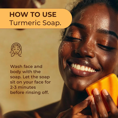 Glo Melanin Organic Turmeric Soap 110g - view 6