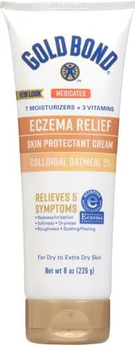 Gold Bond Medicated Eczema Relief Skin Protectant Cream, 8 oz., With 2% Colloidal Oatmeal - Kenya