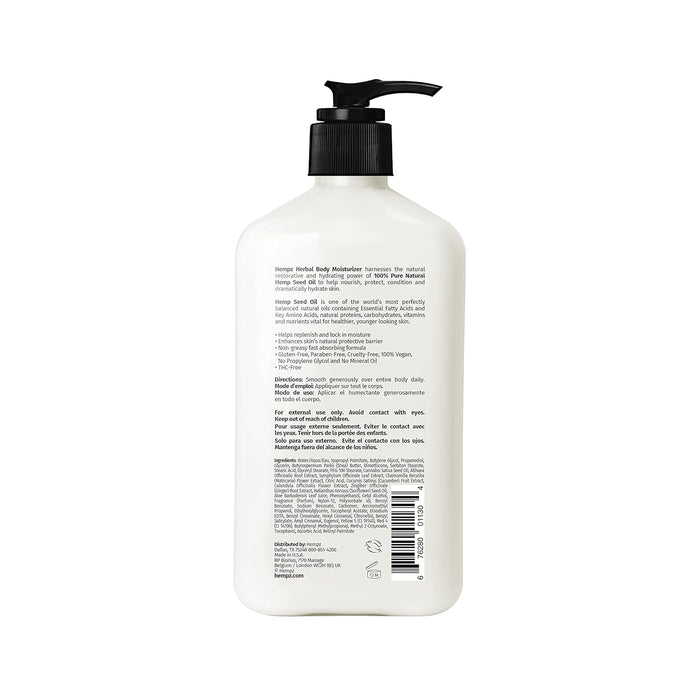 Hempz Original Natural Hemp Seed Oil Body Moisturizer