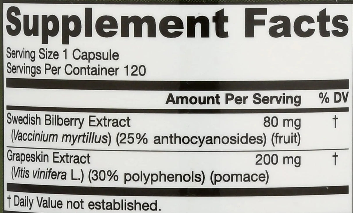 Jarrow Bilberry + Grapeskin Polyphenols - Kenya