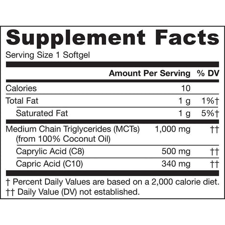 Jarrow MCT Oil Softgels for Keto - Kenya