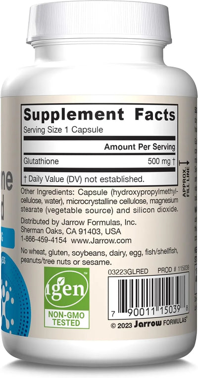 Jarrow Reduced Glutathione 500MG - view 2