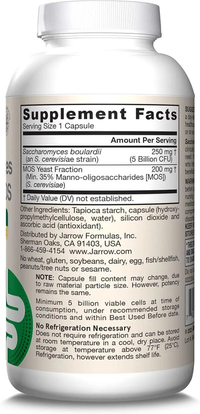 Jarrow Saccharomyces Boulardii + MOS - view 2
