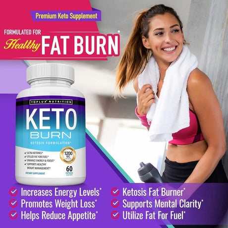 Keto Burn Pills Ketosis Weight Loss - 1200 Mg Ultra Advanced Natural Ketogenic Fat Burner - Kenya