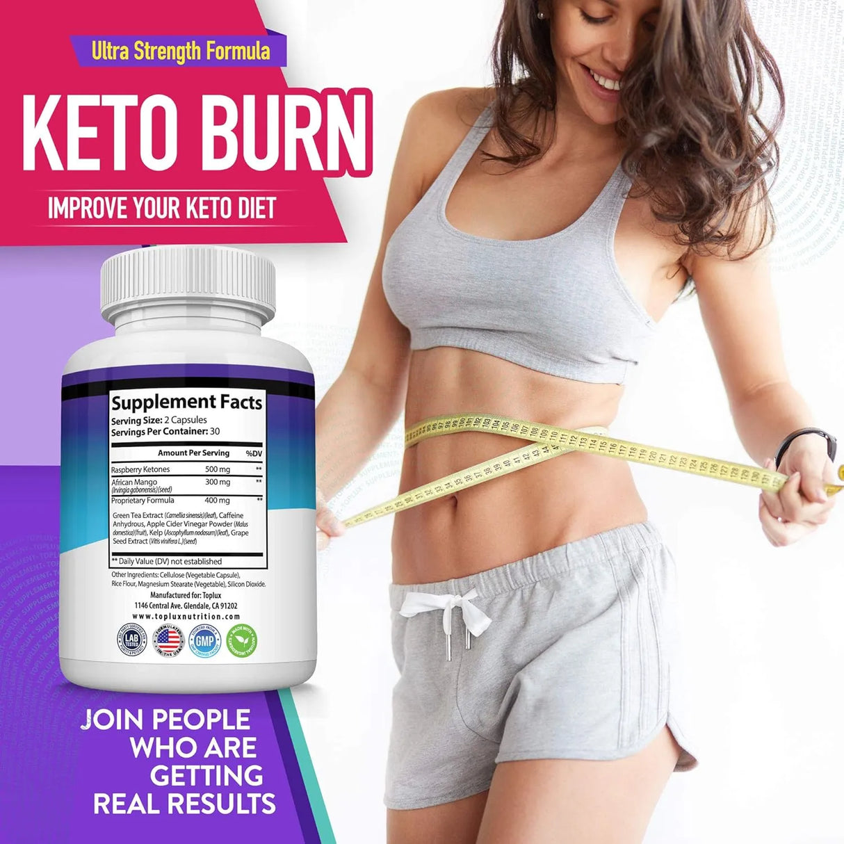 Keto Burn Pills Ketosis Weight Loss - 1200 Mg Ultra Advanced Natural Ketogenic Fat Burner - Kenya